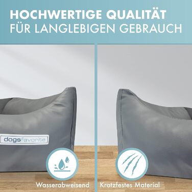 Крісло-лежанка для собак, миється, чорне, розмір M, 100 x 75 см