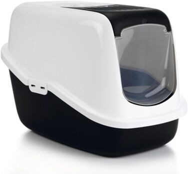 Лоток для котів NESTOR чорного кольору, 56 x 39 x 38,5 см