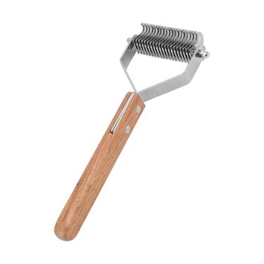 Щітка для видалення підшерстка для собак, двостороння, гребінець для собак та котів, інструмент для видалення ковтунів, гребінець для підшерстка, видалення ковтунів для собак та котів