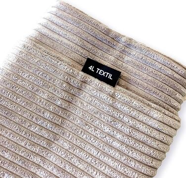Лежак для собак 4L Textil ZOE, великий, знімний чохол, 120x100 см, смугастий, праний, матрац для великих собак