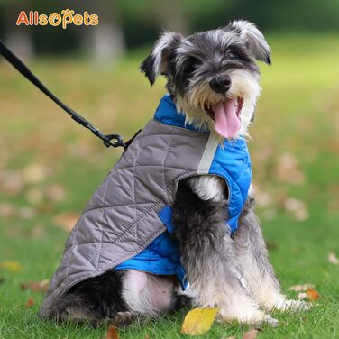 Теплий зимовий одяг для собак: куртка, жилетка, пуловер для малих і середніх порід (чіхуахуа, бульдог), колір зелений (сірий), розмір M