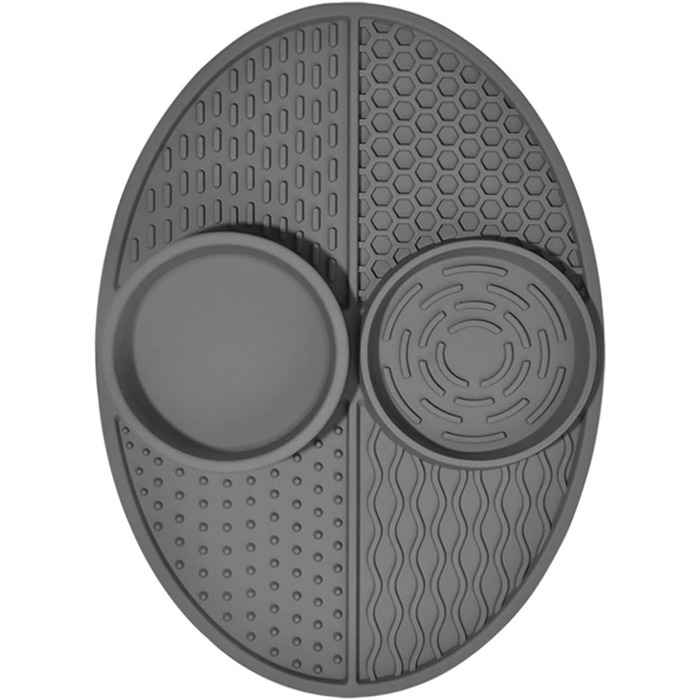 Килимок для повільного годування тварин Greabuy: для собак, котів, силікон, покращує травлення, зелений (сірий)