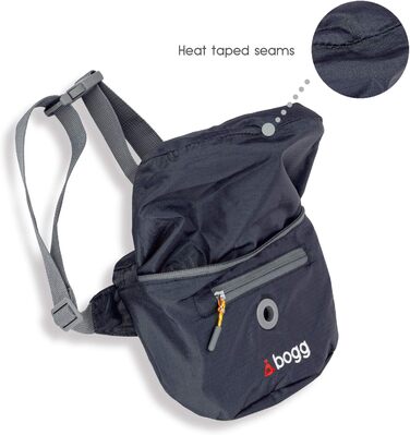 BOGG Універсальна сумка-переноска для собак | Диспенсер для пакетів та контейнер для відходів (Сірий Оскар)