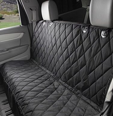 Захисна автомобільна ковдра Eleoption: водовідштовхувальна, антиковзаюча, для собак, сидінь, багажника, заднього сидіння (чорна)