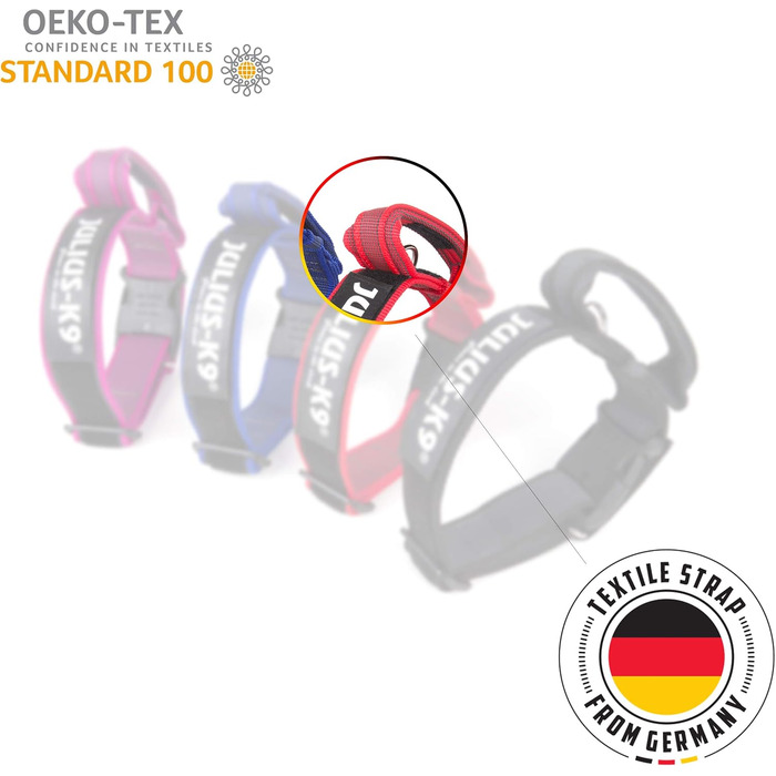 Нашийник Julius K9 200HA-K-2015 серії Color & Gray, чорно-сірий, регульований, 50 мм, 49-70 см (без ручки)