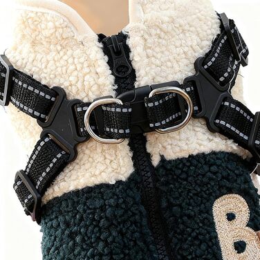 Водонепроникний теплий дощовик для собак з отвором для шлейки | З флісовою підкладкою | Для маленьких та середніх собак | Підходить для прогулянок, спорту та відпочинку на природі