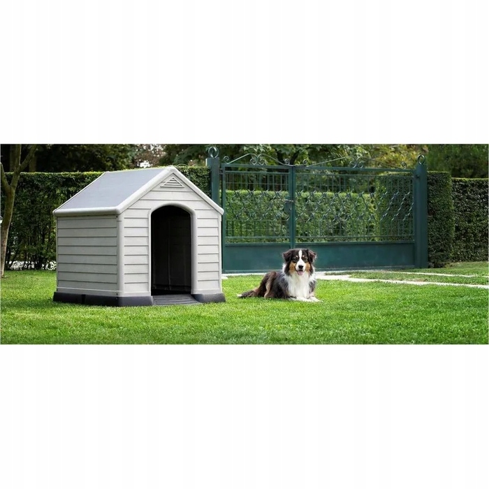 Будка для собак Curver з пластику, зовнішні розміри 99 x 95 x 99 см
