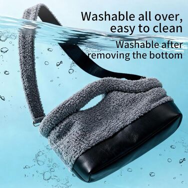 Транспортна сумка для котів - водонепроникна м'яка переноска | З фіксатором ремінця безпеки | Для кошенят та середніх порід | Сірий колір