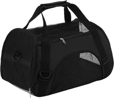 Транспортний бокс для котів, чорний: дихаючий, багатофункціональний, для подорожей та активного відпочинку