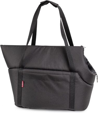 Сумка-переноска для собак та котів, чорна, Minky, 38x28x28 см, до 10 кг