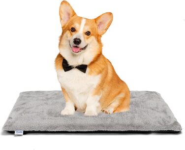 Nobleza Самогрівальна килимок для собак та котів, тепла підстилка для домашніх тварин на зиму, подушка для собак, 91x58x4 см, сірий