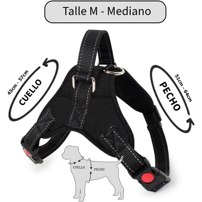 Регульоване обіднє нашийник для маленьких собак з автомобільним страхувальним тросом, посилений, безпечний та зручний, розмір S (Medium-R)