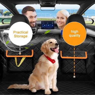 Захист для багажника автомобіля для собак з боковими та захистом краю багажника - універсальний килимок для багажника для собак. Водостійкий та стійкий до подряпин. Килимок для багажника автомобіля для собак, SUV, Van та універсалів
