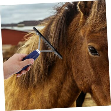 Щітка для вичісування тварин Kombiuda з нержавіючої сталі - для коней, собак, овець. Ефективне розплутування, довговічна, для щоденного догляду