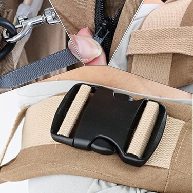 Сумка-переноска для собак та котів, рюкзак-переноска для подорожей, прогулянок та кемпінгу, хакі