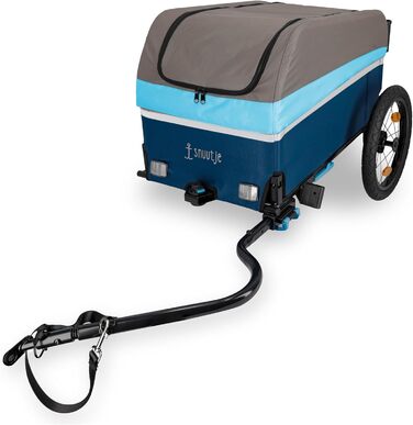 Причіп для велосипеда та візок-тачка | Причіп-платформа для велосипеда та електробіка | Вантажопідйомність 40 кг, об'єм 120 літрів | Складаний причіп з дахом та захистом від дощу | Ідеально для покупок, прогулянок, фестивалів