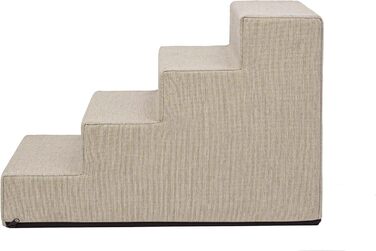 Східці для тварин Huastiertreppe: допомога у підйомі для собак та котів, 4 сходинки, розмір L 40x60x40 см, колір бежевий