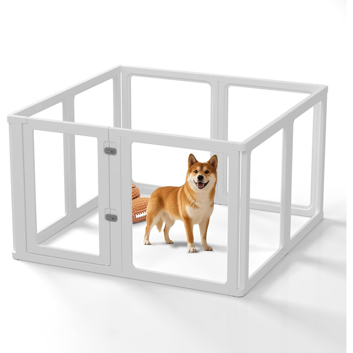 Вольєр для собак Citylife 8-TLG, 75 см, розкладний, для собак, котів, кроликів, 120x120x75 см