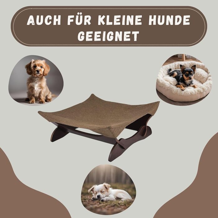 Крісло-гамак для котів та маленьких собак, крісло-лежанка для тварин, коричневе