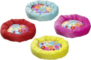 Karlie Bett Rundgelb mit Blumen - Кругла лежанка для собак Karlie з квітковим принтом, 45 см