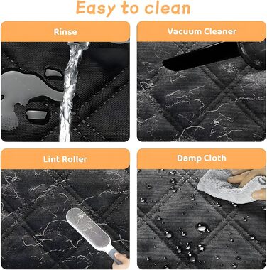 Захист для заднього сидіння автомобіля від собак: водовідштовхувальний, антицарапинний, з боковими захистами та оглядовим вікном