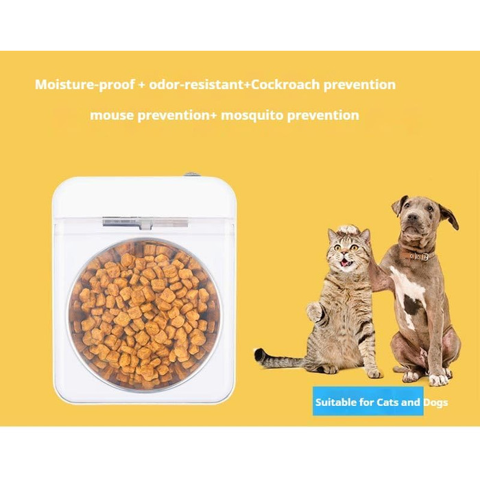 Автоматичний годівник для котів та собак – Інтелектуальний інфрачервоний датчик для сухого/вологого корму (350 мл) з нержавійною чашею – Практичний дозатор корму для маленьких/середніх тварин