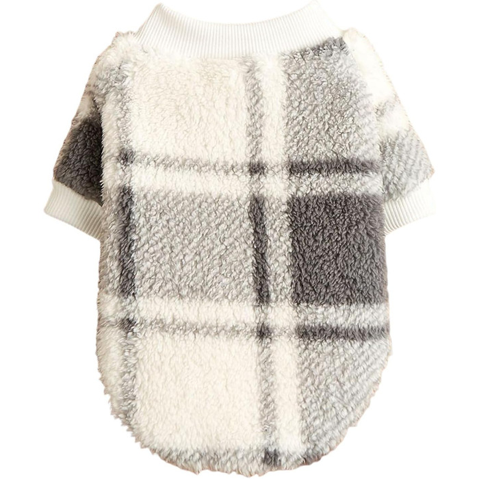 Теплий зимовий пуловер для собак Jecikelon з візерунком, розмір L, сірий