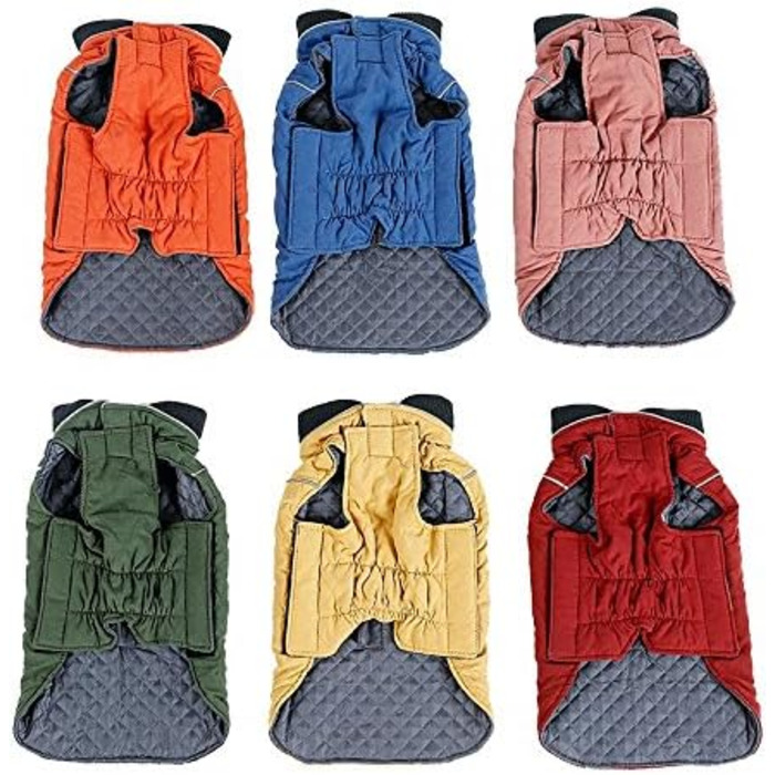 Зимовий теплий одяг для собак - куртка, жилетка, 7 розмірів для маленьких, середніх, великих та гігантських собак, вітронепроникний костюм, одяг для домашніх тварин (M, ЗЕЛЕНИЙ)