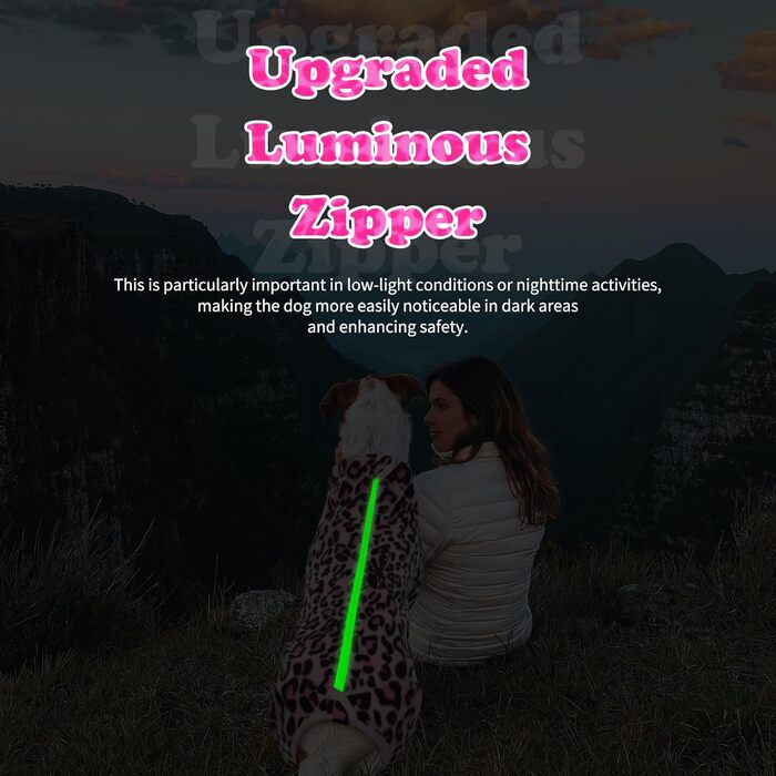 Теплий зимовий одяг для собак Hjyokuso: куртка, пуловер з флісу для маленьких, середніх та великих собак. Вітронепроникний одяг з блискавкою, костюм для чихуахуа (XXS-3XL) XS рожевий леопардовий принт