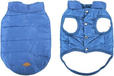 Зимовий одяг для собак Meioro: тепла куртка, флісова жилетка, м'який светшот для малих та середніх собак (XS, блакитний)