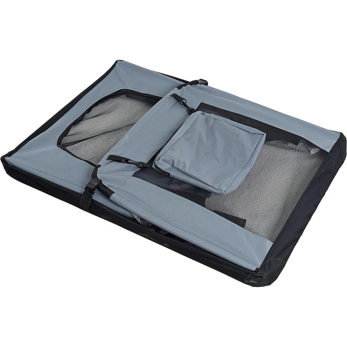 Транспортна переноска для собак та котів ESTEXO, XXXL, сірий колір