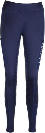 Лазура - Ріддінг (спортивні) штани для жінок та дівчаток Emilia | Повний силіконовий наповнювач | Ріддінг з 2 кишенями для телефону | 5 кольорів | Розміри 116-176 та 34-46 (116, Нічний блакитний)