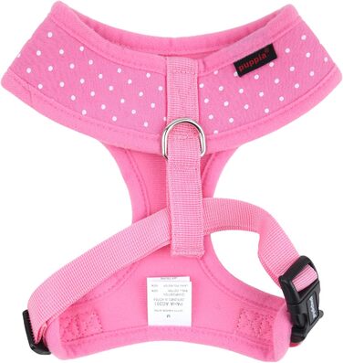Нашийник для собак Puppia Dotty, не тягне, не блює, регульований, рожевий, розмір Small