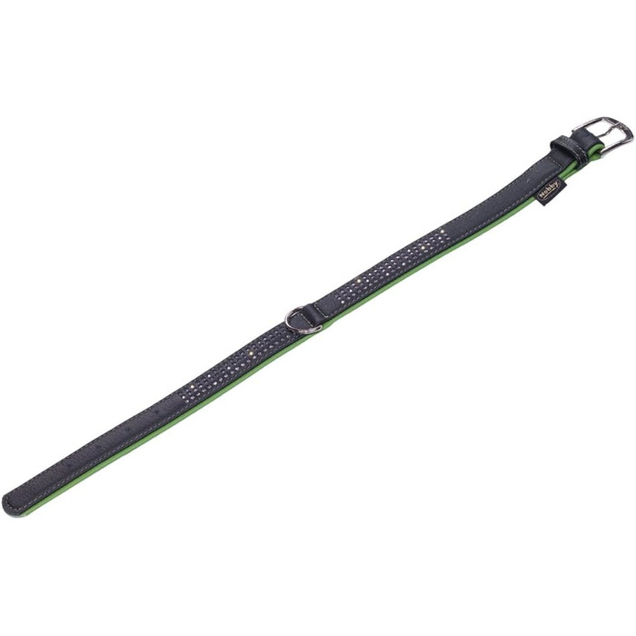 Ошийник для собак Nobby Pacific Deluxe тришаровий, зелений, L (50-58 см), ширина 28/32 мм