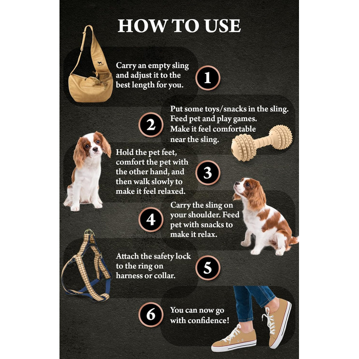 Сумочка для собак Noah & Paw для маленьких собак до 10 кг, з регульованим плечовим ременем та м'яким хутром, 3X захист, переноска для тварин з веганської шкіри