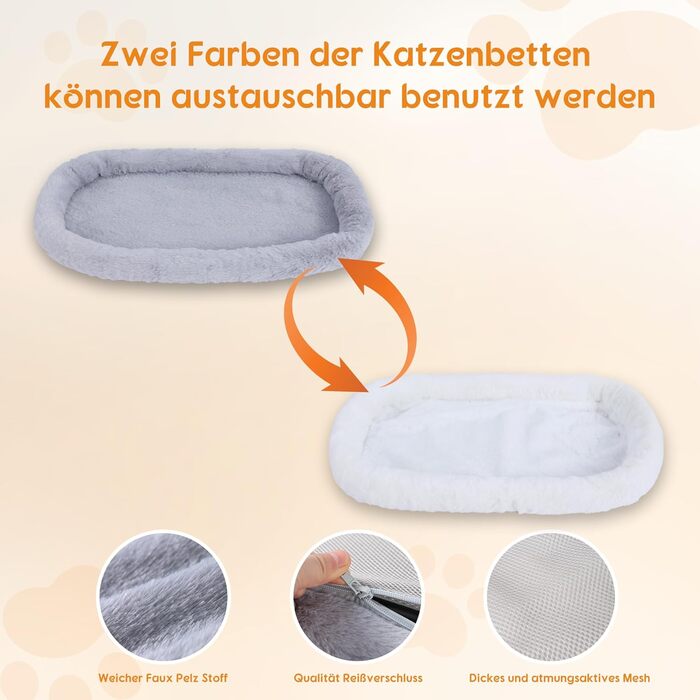 Підвісне ліжко для котів Trhillsbrad, 90° складна конструкція, 59x38 см, до 11 кг