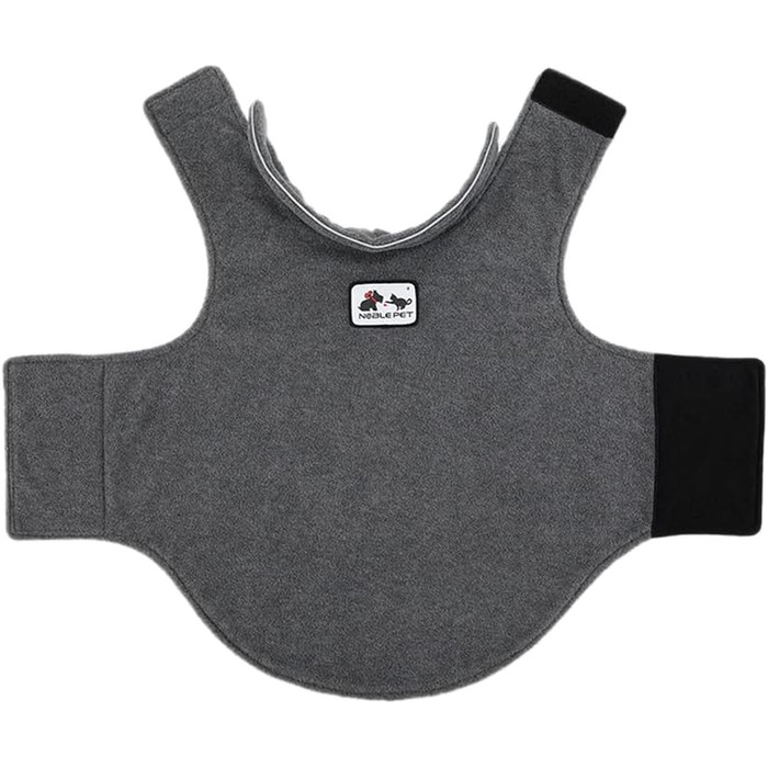 Зимовий пуловер для собак з поларфлісу (сірий, M) - теплий одяг для собак