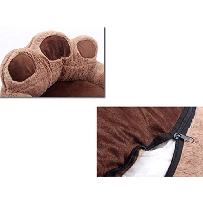 Кругле ліжко для собак та котів ITODA: м'яке, неслизьке, для маленьких та середніх порід (сірий)