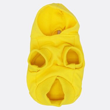 Теплий жовтий светр-худі для собак, цуценят чихуахуа, бавовна, розмір XXS