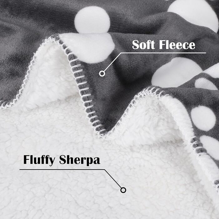 Водонепроникний плед для собак Kritter Planet, м'який та пухнастий, 75x130 см, темно-сірий, захист для авто, дивана, крісла, легко миється