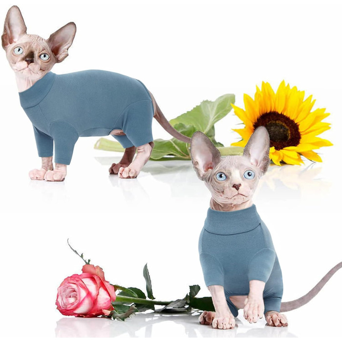 Светр для котів Sphynx, після операції, з чотирма лапами, одяг для котів, універсальний, для Sphynx, Cornish Rex, Devon Rex, Peterbald