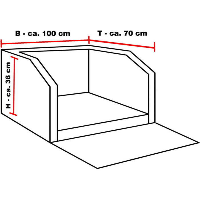 CopcoPet – дорожнє ліжко для собаки в багажник 100x70x38 см, екошкіра, водостійке та стійке до подряпин, захист багажника, автоліжко з кріпленням, чорне