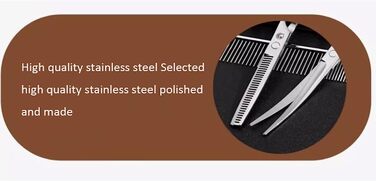 Набір ножиць для грумінгу собак: нержавіюча сталь, прямі та вигнуті ножиці для догляду за шерстю