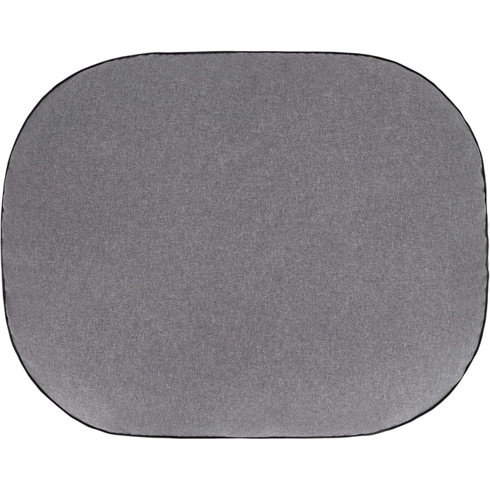 Килимок для собак, ліжко для собак, матрац для собак, лежанка для собак, кошик для собак, диван для собак, овальний матрац для маленьких собак M - 70 x 50 см, темно-сірий, екологічні лляні тканини