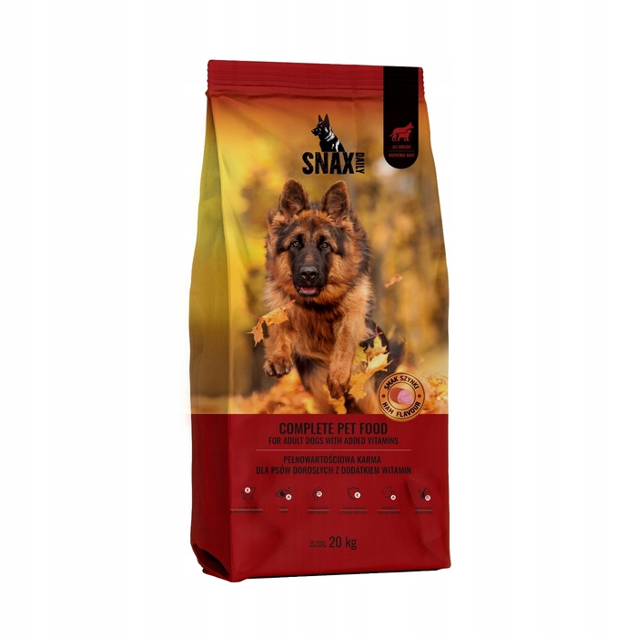 Сухий корм для собак SNAX DAILY Karma зі свининою, 20 кг