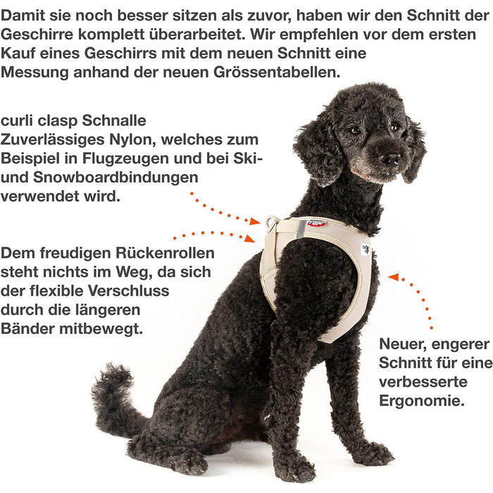 Шлея-жилет curli Clasp Air-Mesh, мох, розмір XL, для собак