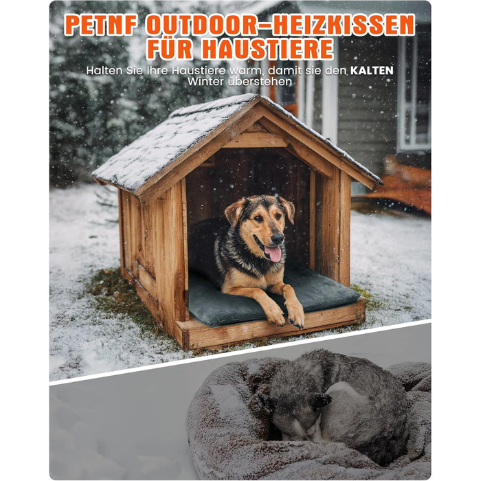 Електричне грілка для тварин на вулицю, вологостійке грілка, автоматичне регулювання температури, стійке до укусів, 40*50 см, сірий