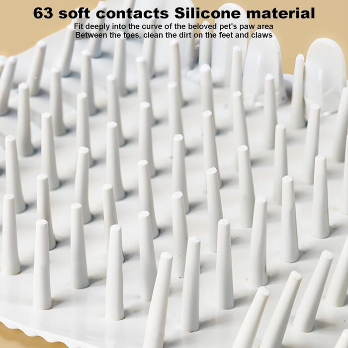 Електрична машина для миття лап собак та котів, білий/рожевий