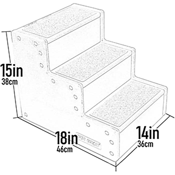 Сходи для тварин Pet Gear Pet Step III, легкі, для собак і котів до 22,7 кг, без інструментів для збирання
