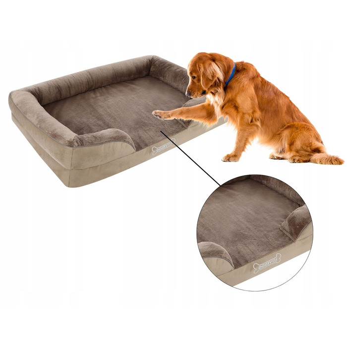 Ортопедичне ліжко для собак Lovedog, багатоколірне, 70 см x 55 см